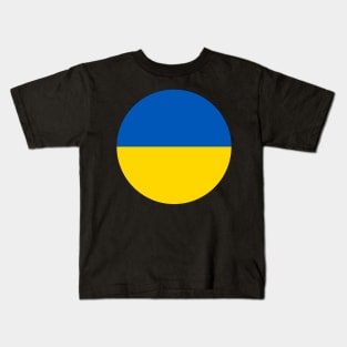 Dot Ukraine Flag Kids T-Shirt